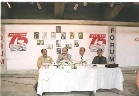 1999 Ankara Kitap Fuarı- Vedat Yazıcı, Ahmet Özer, Osman Bolulu, Ali Dündar